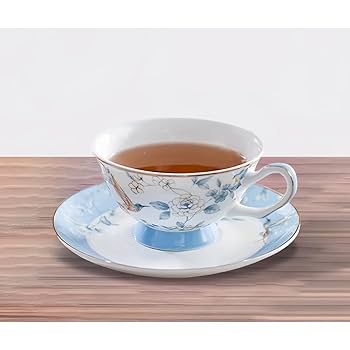 Amazon | セラミックカップとソーサーセット、ティーカップ
